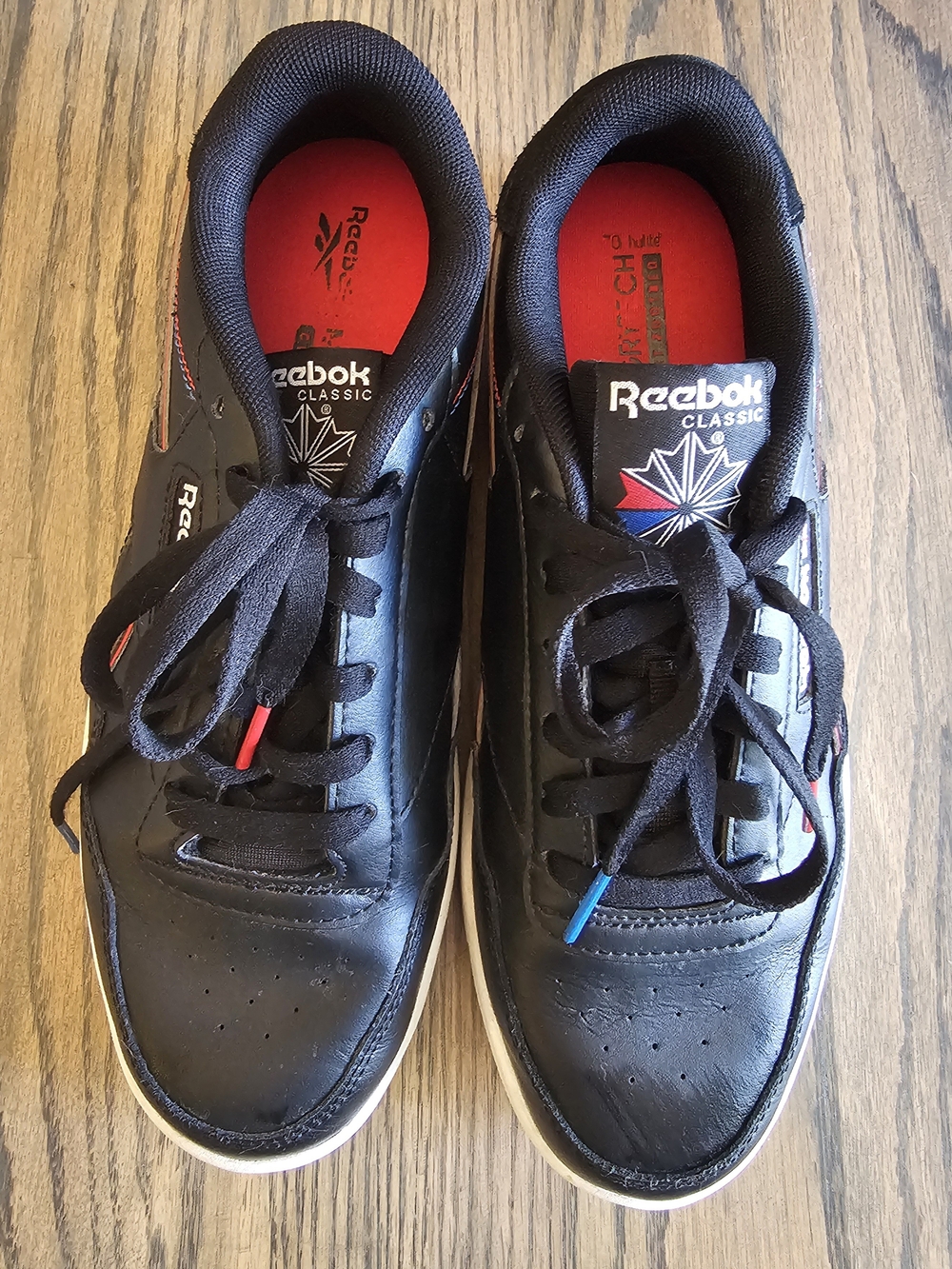 Reebok Classic Men Black Leather Sneakers